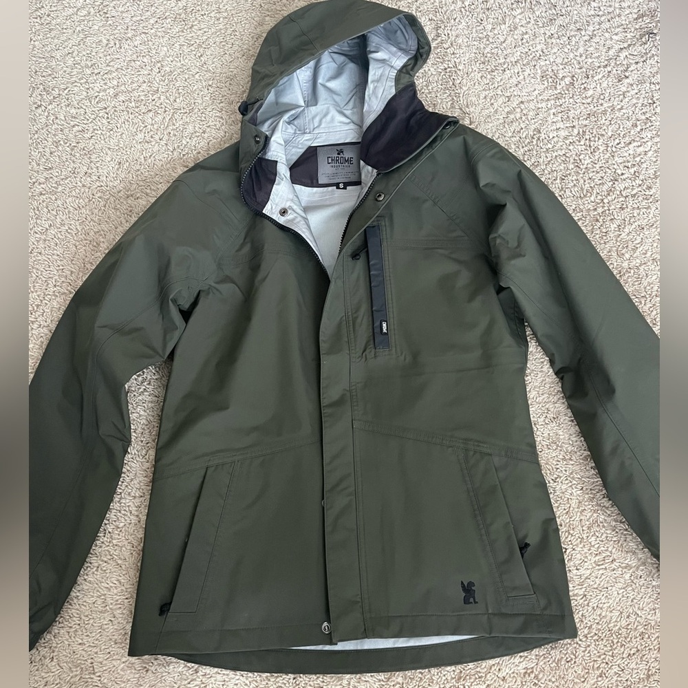 Men's Olive Green Hooded Jacket